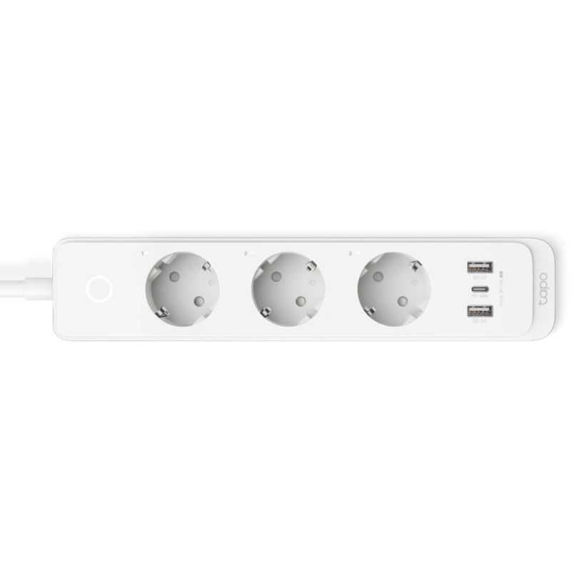 Afbeelding laden in galerijviewer, Tp-link tapo p300 smart wifi-stekkerdoos (wit, 2x usb-a, 1x usb-c, wifi, bluetooth 4.2)

