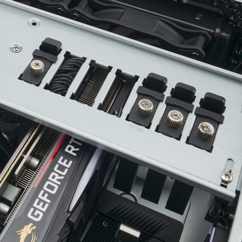 Afbeelding laden in galerijviewer, Silverstone rm44 rack behuizing (zwart | 4u | usb type-c | 2x 80mm casefan inbegrepen)
