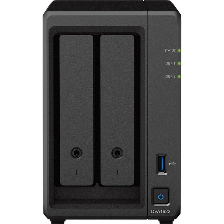 Afbeelding laden in galerijviewer, Synology dva1622 netwerk video recorder (zwart, 2x 3.5 hdd slots)
