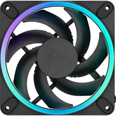 Fractal design momentum 12 rgb case fans (zwart, 3 stuks, 120 x 120 x 25 mm, pwm)