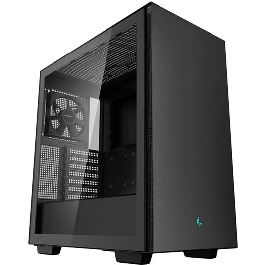 Deepcool ch510 midi tower behuizing (zwart | 2x usb-a | tempered glass)