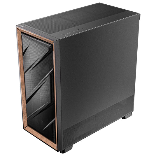 Antec flux midi tower behuizing (zwart | 2x usb-a | 1x usb-c | tempered glass)