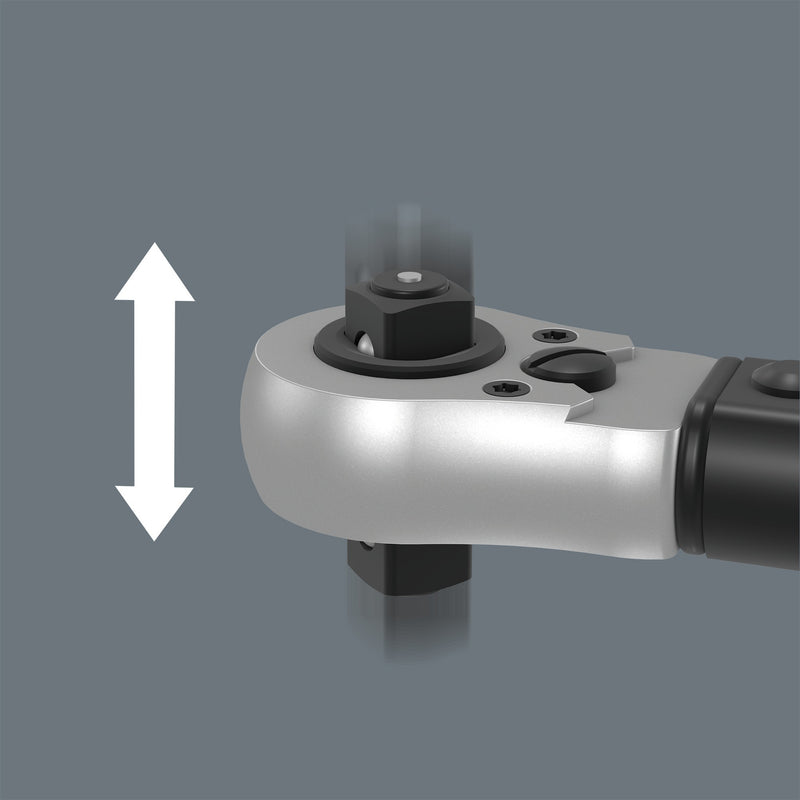 Afbeelding laden in galerijviewer, Wera click-torque c 3 push r l instelbare draaimomentsleutel (zwart groen, 40-200 nm)
