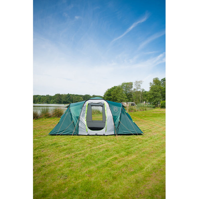 Afbeelding laden in galerijviewer, Coleman spruce falls 4 tent (donkergroen lichtgrijs)
