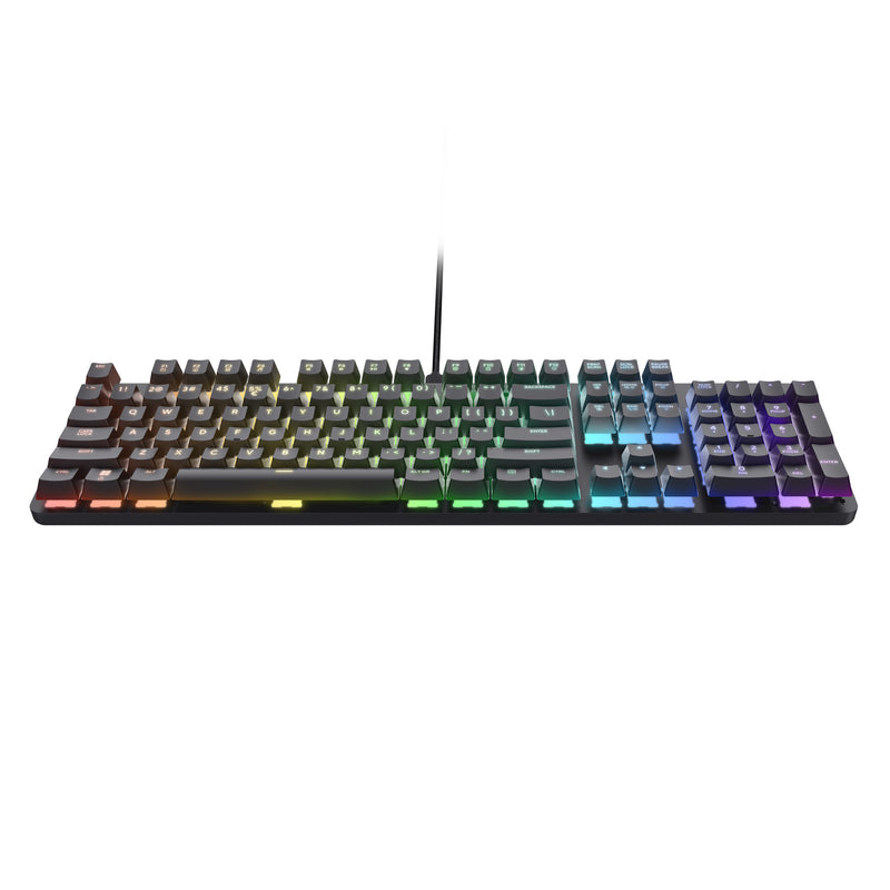 Afbeelding laden in galerijviewer, Trust gxt 871 zora mechanisch gaming toetsenbord (zwart, us lay-out (qwerty), huano red, 100%, rgb)
