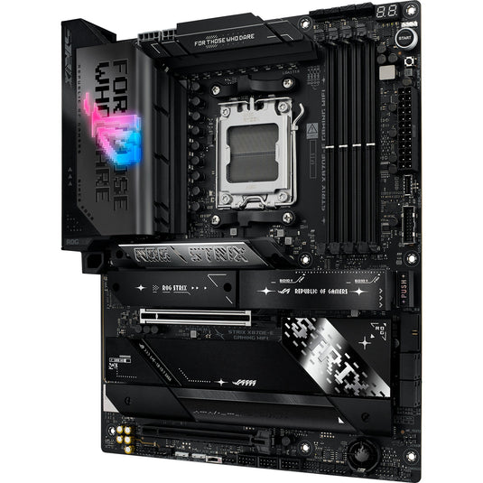 Asus rog strix x870e-e gaming wifi socket am5 moederbord (5gb-lan, wi-fi 7, bt, sound, atx)