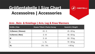 Castelli upf 50 + light - knee warmers
