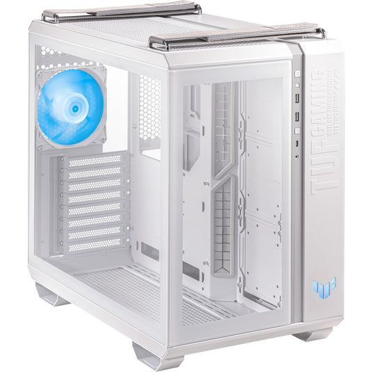 Asus tuf gaming gt502 plus midi tower behuizing (wit | 2x usb-a | 1x usb-c | tempered glass)