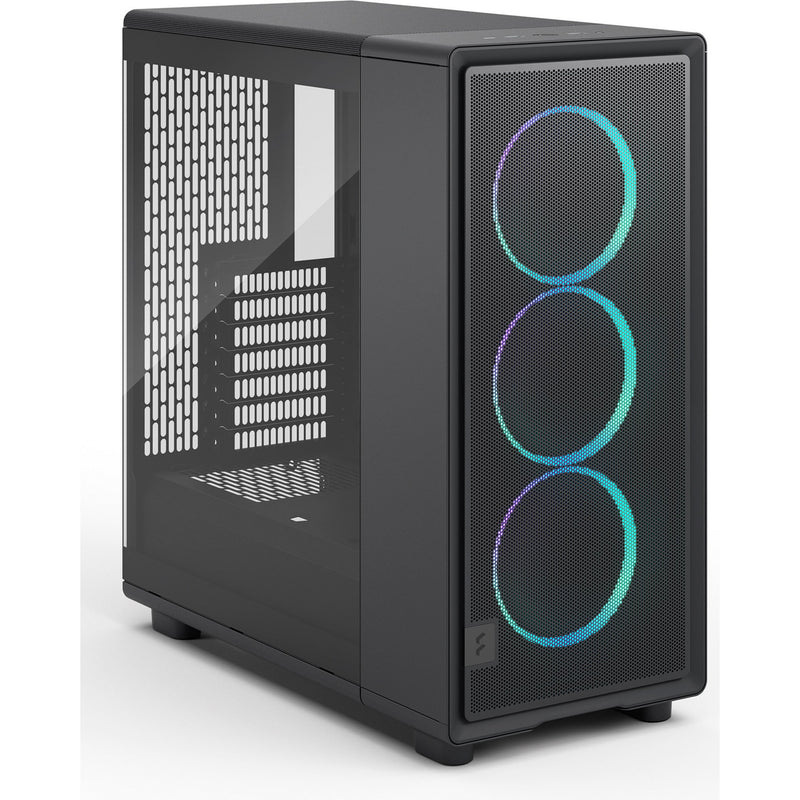 Afbeelding laden in galerijviewer, Fractal design epoch rgb midi tower behuizing (zwart | 2x usb-a | 1x usb-c | rgb | tempered glass)

