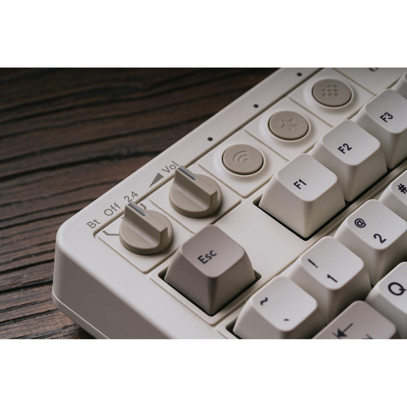 Afbeelding laden in galerijviewer, 8bitdo retro mechanical keyboard m edition (grijs, us lay-out (qwerty), kailh box white, 80% (tkl), bluetooth low energy, wireless 2.4g, usb)
