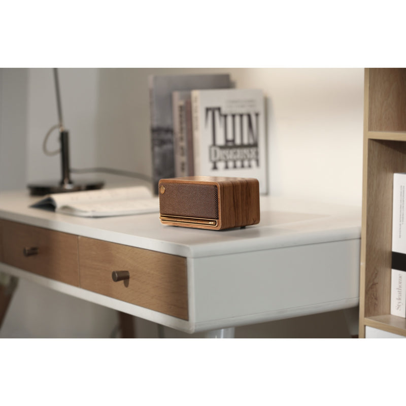 Afbeelding laden in galerijviewer, Edifier mp230 retro bluetooth speaker luidspreker (houtkleur, bluetooth, microsd, aux, usb-c)
