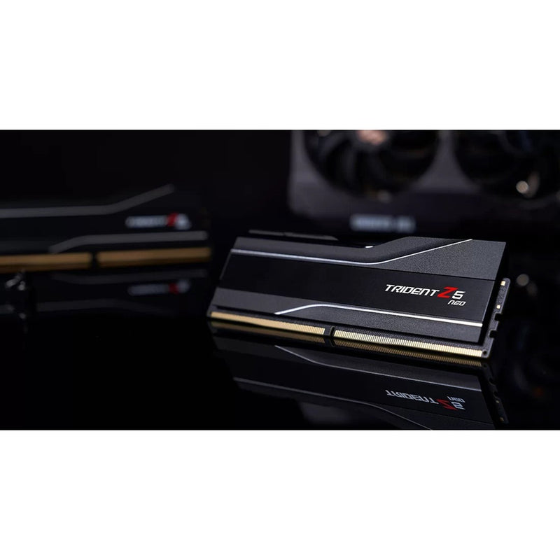Afbeelding laden in galerijviewer, G.skill 64 gb ddr5-6000 (2x 32 gb) kit werkgeheugen (zwart, f5-6000j3238g32gx2-tz5n, trident z5 neo, expo)
