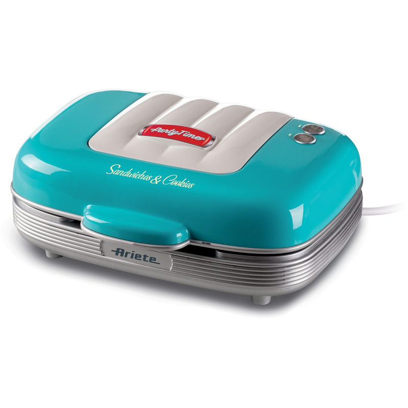 Afbeelding laden in galerijviewer, Ariete party time tosti cupcake maker 1972 01 sandwichmaker (lichtblauw)
