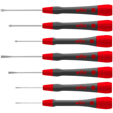 Wiha fijnschroevendraaierset picofinish 42991 (grijs rood)