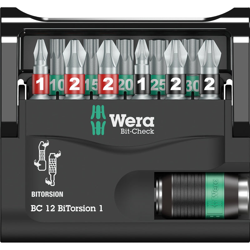 Afbeelding laden in galerijviewer, Wera bit-check 12 bitorsion 1 bitset (12-delig)
