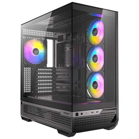 Antec c7 argb midi tower behuizing (zwart | 2x usb-a | 1x usb-c | tempered glass)