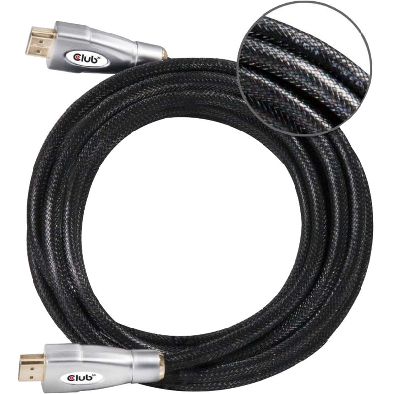 Afbeelding laden in galerijviewer, Club 3d hdmi 2.0 kabel (zwart zilver, 5 meter, 4k 60hz)
