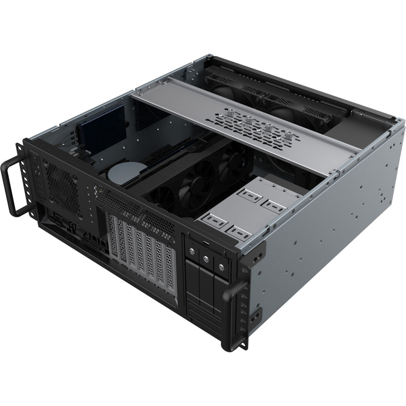 Afbeelding laden in galerijviewer, Silverstone rm46-502-i rack behuizing (zwart)
