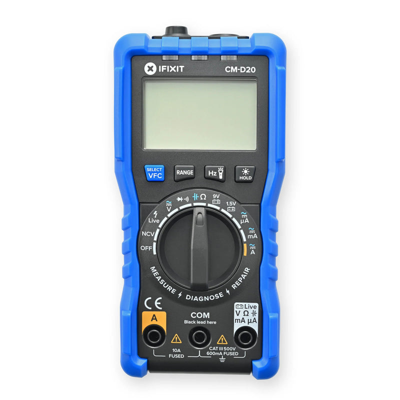 Afbeelding laden in galerijviewer, Ifixit digital multimeter meetapparaat (blauw)
