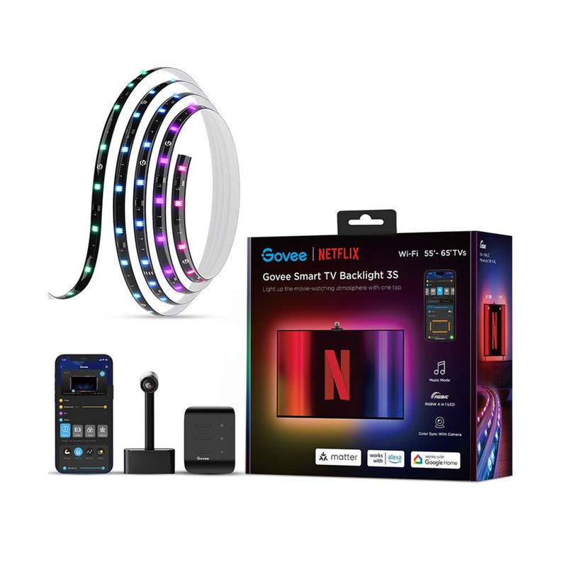 Afbeelding laden in galerijviewer, Govee slimme tv verlichting matter - 55-65 inch backlight 3s - netflix editie
