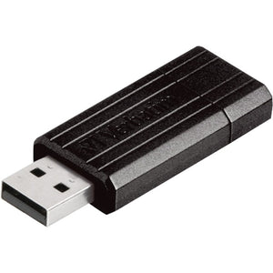 Verbatim pinstripe usb drive 16 gb usb-stick (zwart, usb 2.0)