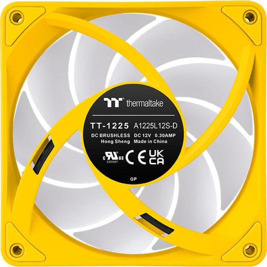 Thermaltake ct120 ex argb sync pc cooling fan bumblebee (3-fan pack) case fans (geel, 3 stuks, 120 x 120 x 25 mm, pwm)