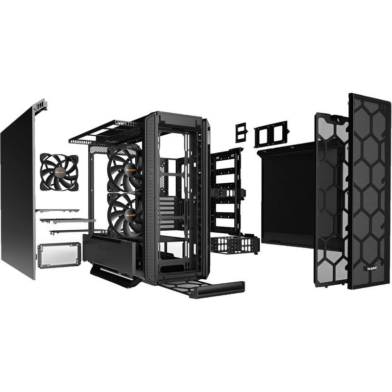 Afbeelding laden in galerijviewer, Be quiet! silent base 802 midi tower behuizing (zwart | 2x usb-a | 1x usb-c)
