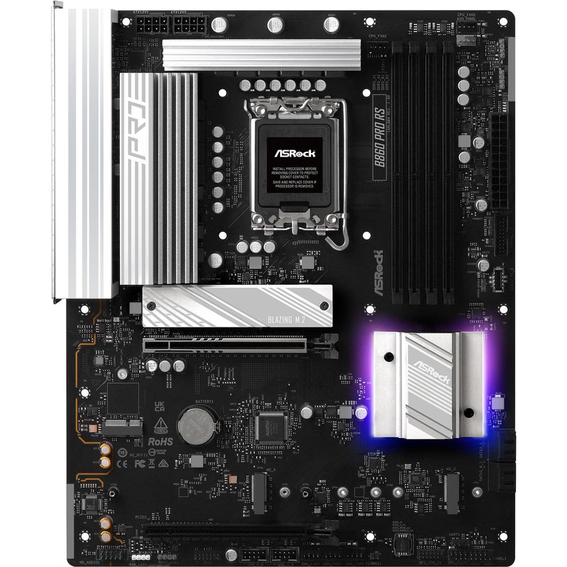 Afbeelding laden in galerijviewer, Asrock b860 pro rs socket 1851 moederbord (raid, 2.5 gb-lan, sound, atx)
