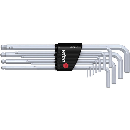 Wiha inbussleutelset in compact houder (12-delig, zeskantkogelkop, mat verchroomd)
