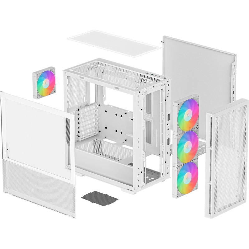 Afbeelding laden in galerijviewer, Deepcool ch560 midi tower behuizing (wit | 1x usb-a | 1x usb-c | rgb | tempered glass)
