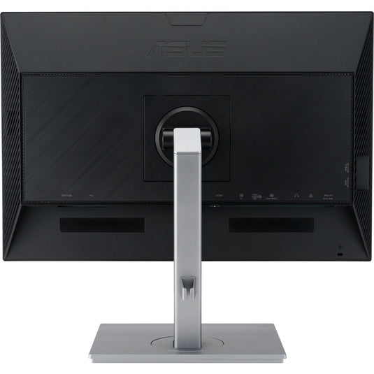 Asus proart display pa248cnv 24 monitor (zwart zilver, 75 hz, hdmi, displayport, usb, lan, audio)