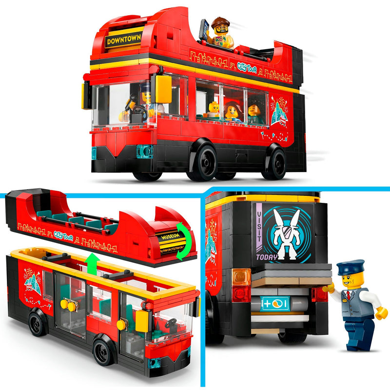 Afbeelding laden in galerijviewer, Lego city toeristische rode dubbeldekker - 60407

