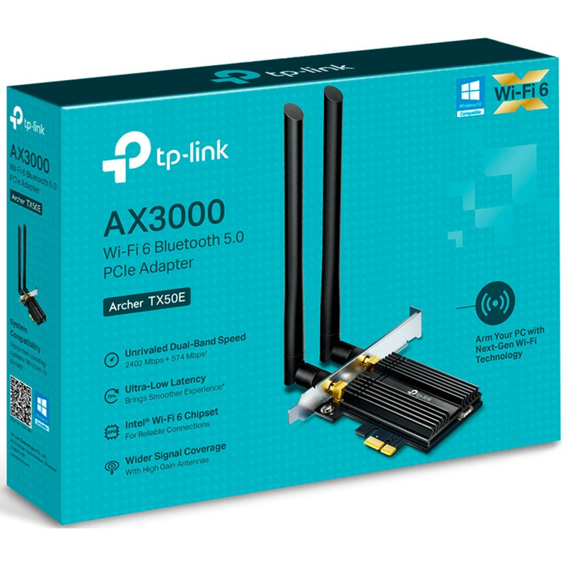 Afbeelding laden in galerijviewer, Tp-link archer tx50e wlan adapter (wlan + bluetooth)
