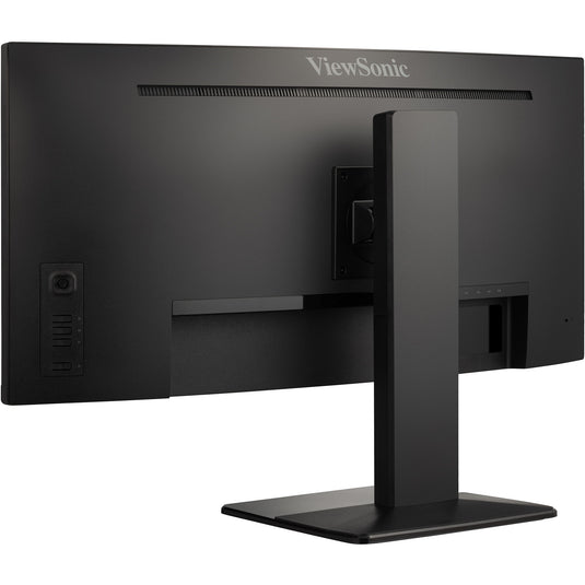 Viewsonic uwqhd curved docking monitor met kvm-switch vg3419c 34 ultrawide (zwart (mat), 1x hdmi, 1x displayport, usb-a, usb-b, usb-c, lan, audio)