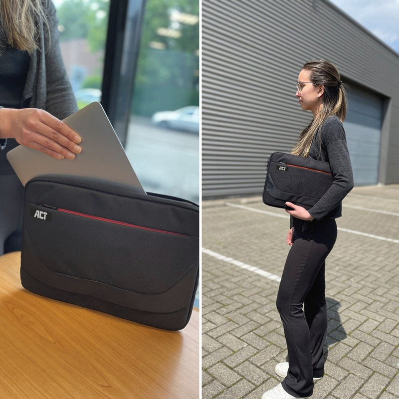 Afbeelding laden in galerijviewer, Act connectivity suburb laptop sleeve 14,1 (zwart)
