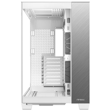 Antec c8 aluminum midi tower behuizing (wit zilver | 2x usb-a | 1x usb-c | tempered glass)