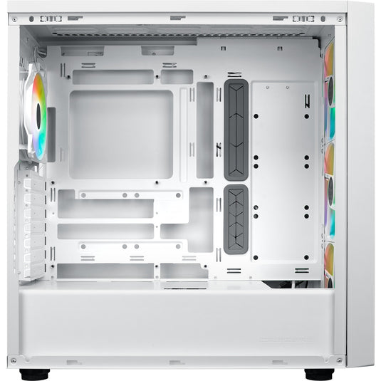 Cooler master masterbox 600 midi tower behuizing (wit | 2x usb-a | 1x usb-c | rgb | tempered glass)