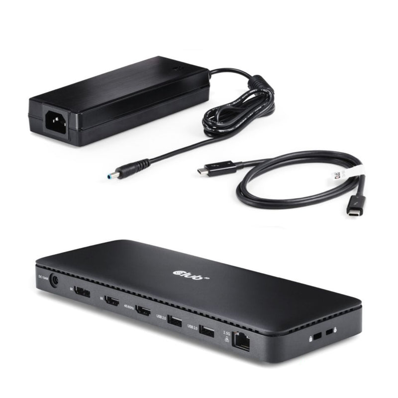 Afbeelding laden in galerijviewer, Club 3d thunderbolt 4 12-in-1 dock dockingstation (zwart)
