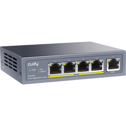 Cudy 5-port gigabit poe+ switch (zwart)