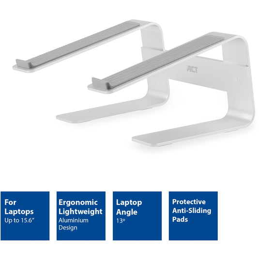 Act connectivity laptopstandaard aluminium (aluminium)