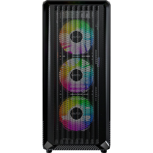 Montech x5 midi tower behuizing (zwart | 2x usb-a | 1x usb-c | tempered glass)