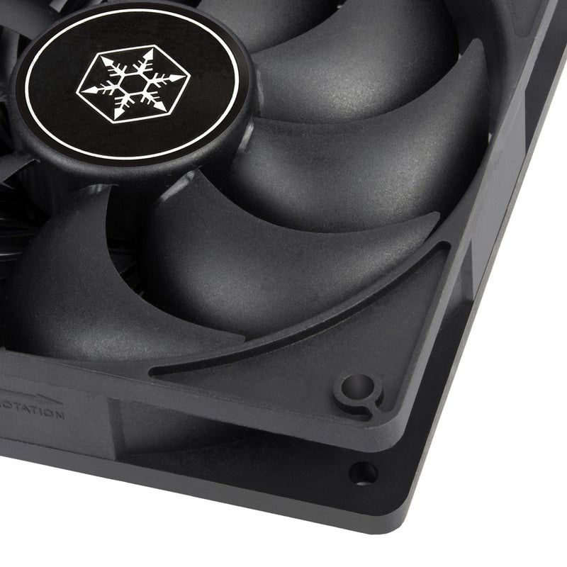 Afbeelding laden in galerijviewer, Silverstone air penetrator 120i case fan (zwart, 120 x 120 x 25 mm)
