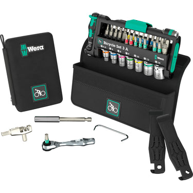 Wera bicycle set 3 a, 40‑delig gereedschapsset (zwart groen)