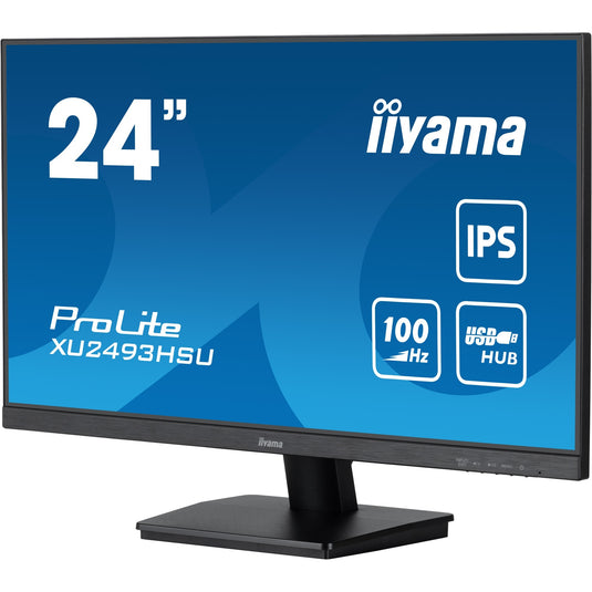 Iiyama prolite xu2493hsu-b7 24 monitor (zwart (mat), hdmi, displayport, 2x usb-a, usb-b)