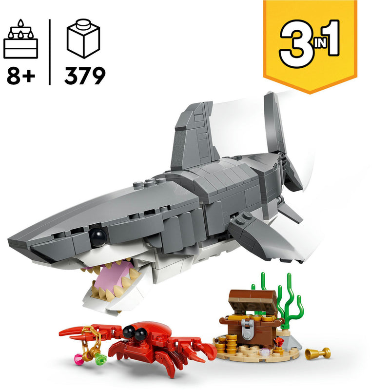 Afbeelding laden in galerijviewer, Lego creator 31381 woeste haai met schatkist
