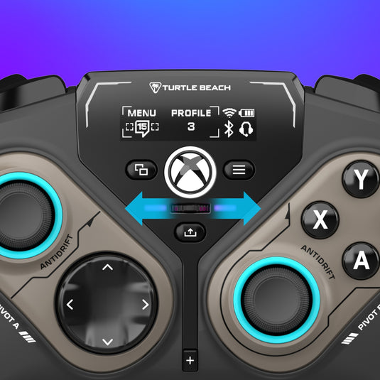 Turtle beach stealth pivot draadloze slimme controller (zwart, 2,4 ghz bluetooth usb, pc, xbox, android)