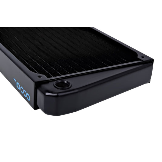 Alphacool nexxxos st30 full copper x-flow 420mm radiator (zwart)