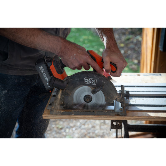 Black+decker 18v brushless cirkelzaag 165mm handcirkelzaag (zwart oranje, accu en oplader niet inbegrepen)