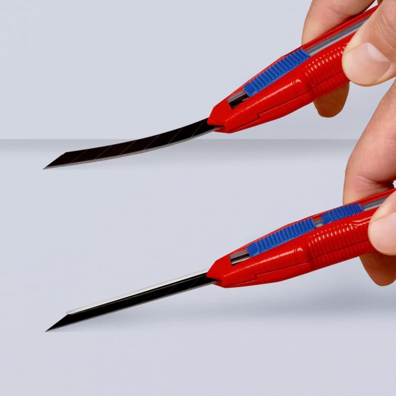 Afbeelding laden in galerijviewer, Knipex cutix universele mes stanleymes (rood blauw, incl. 2 mesbladen)
