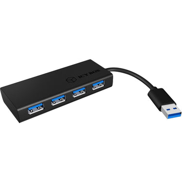 Icy box ib-ac6104 usb 3.0 usb-hub (zwart)